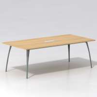 conference table modern design with steel metal legs