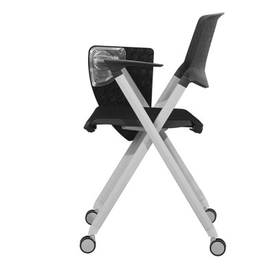 High Quality Black Office Training Chair With Writing Pad