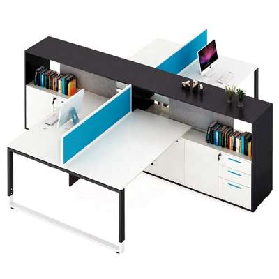 Guangzhou Factory Modern 2, 6, 4 Seat Office Workstation Cubicle Desk For 4 Person People