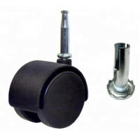 wood borad furniture wheels with metal pin and socket