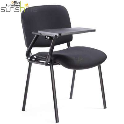 Low price training room use student chair with writing pad