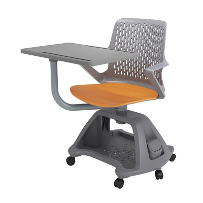 Cheap Plastic School Office Foldable Training Chair With Writing Pad